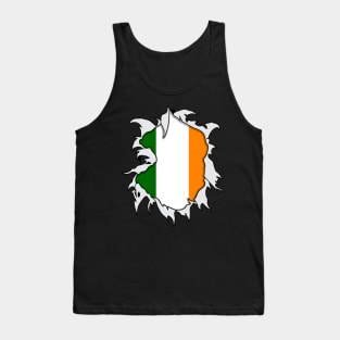 Irish Flag Torn Tank Top